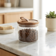 Acrylic Jar With Wooden Lid